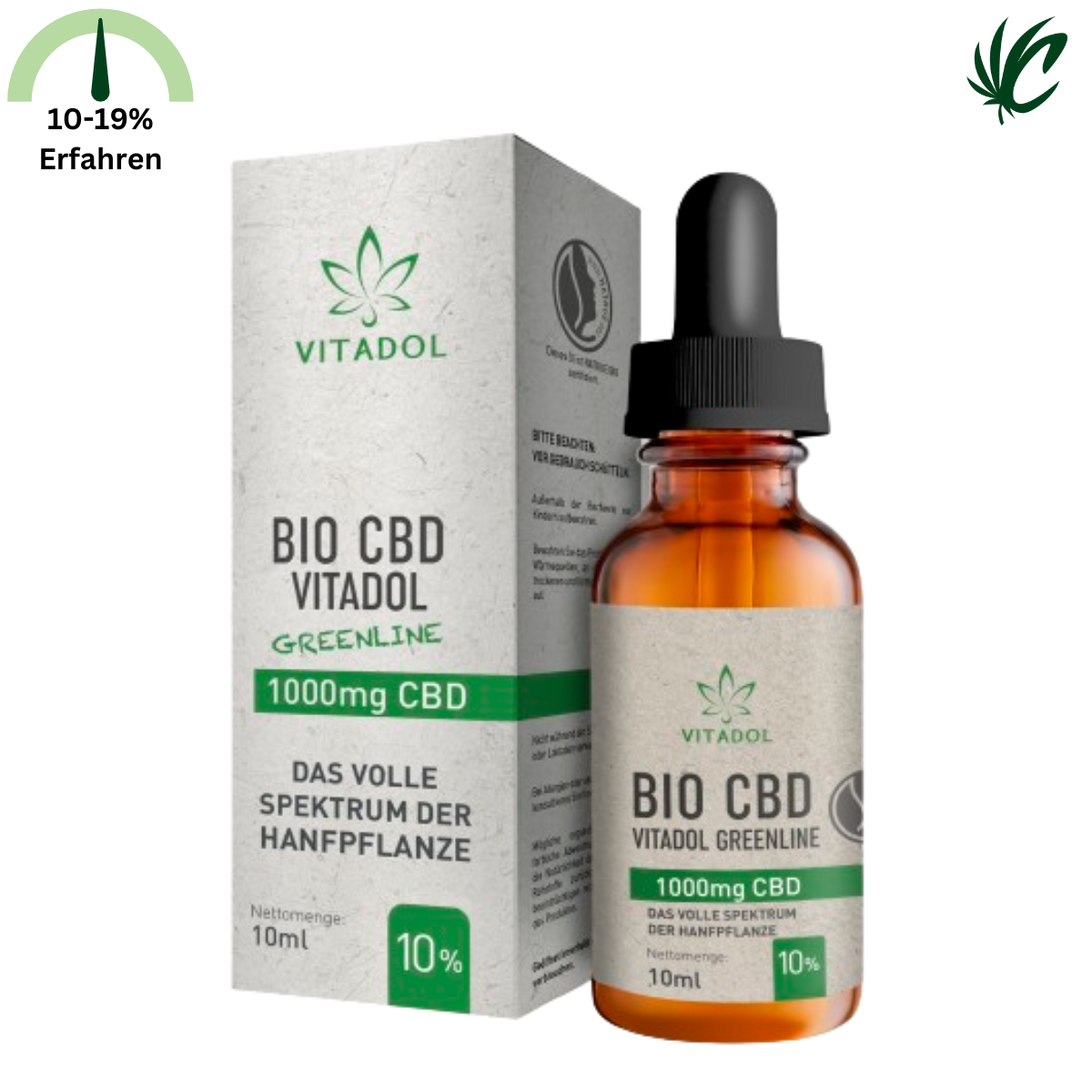 Vitadol Greenline Bio CBD Öl 10% 10ml